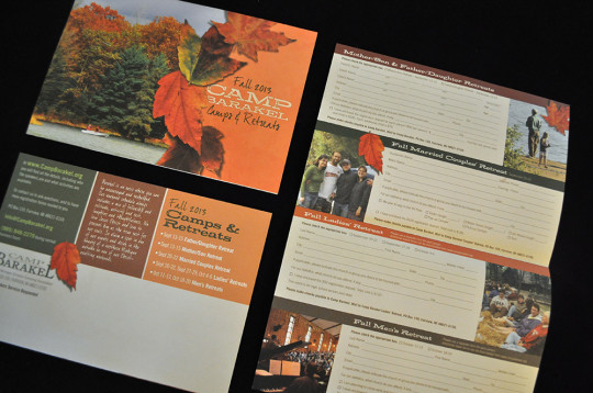 Camp Barakel Fall Retreats Mailing